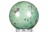 Polished Sphere Of Rubies In Fuchsite - India #342985-1